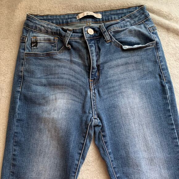 KanCan Mid-Rise Skinny Jeans Medium Wash Denim Style #KC11214D Women's Size 28 - Picture 3 of 14